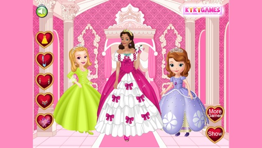 冰雪公主换衣间—最美公主风换装小游戏