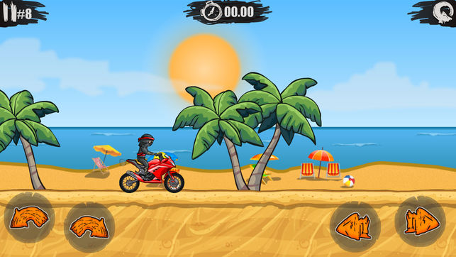 疯狂特技摩托 - 荒野特技赛车游戏,全民真实免费休闲漂移车神