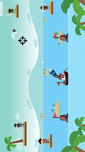 愤怒的大炮射击海盗