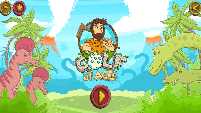 原始人打高尔夫球