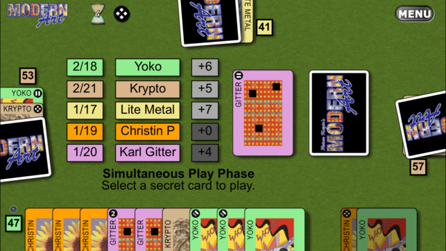 Reiner Knizia's Modern Art: The Card Game