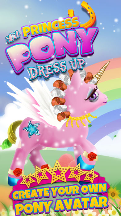 小公主小马扮靓时尚漂亮的芭比娃娃制造商的游戏女孩孩子们的乐趣