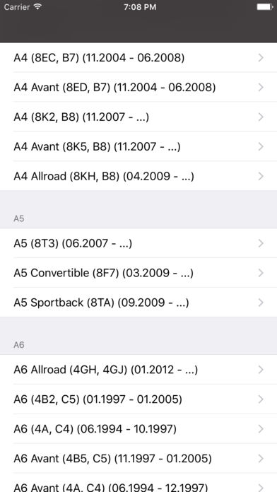 Audi Parts - ETK, OEM, Articles of spare parts