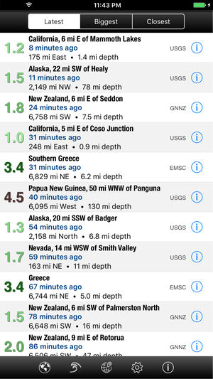 QuakeWatch - Latest Earthquakes Info