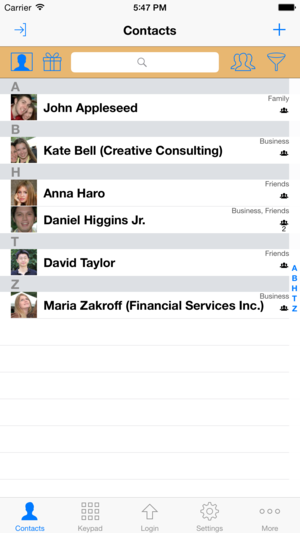 iPad 版 ContactsPro
