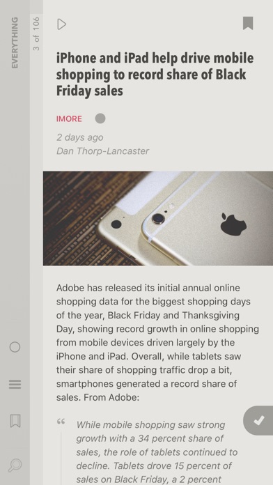 Sidetrack - For Feedbin and Feed Wrangler